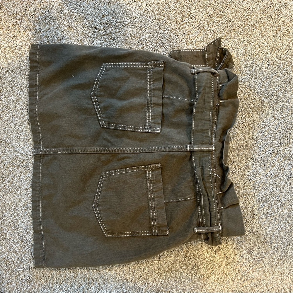 Free People Splendor in the Grass Paper Bag Waist Skirt. Utility. Gorpcore. EUC - Picture 5 of 11